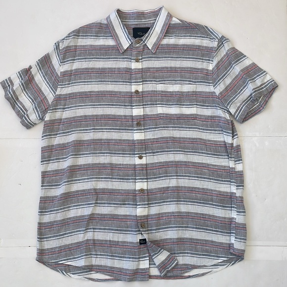 Rails Carson Casual Button Down Linen Shirt Large - Picture 4 of 17